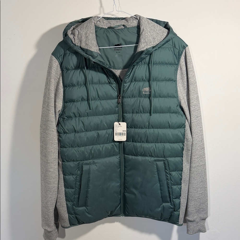 Roots | Journey Hybrid Jacket | Gray Puffer Jacket